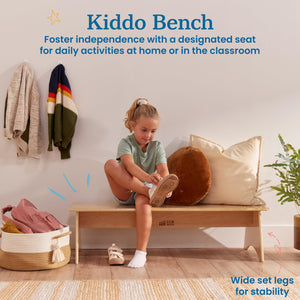 Kids Wooden Bench – Birch Plywood, Montessori-Inspired