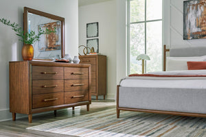 6-Drawer Dresser & 5-Drawer Chest – Dark Brown