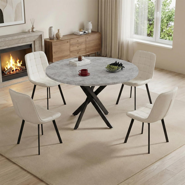 Round Dining Table Set for 4