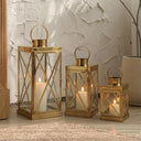 Stainless Steel Candle Lantern Set of 3 – Indoor & Outdoor Decor