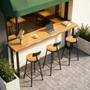 Farmhouse Solid Wood Bar Table, 55.1"