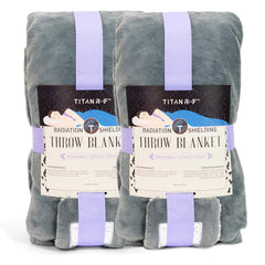 EMF Radiation Shielding Throw Blanket 2-Pack 50" x 60"