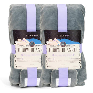 EMF Radiation Shielding Throw Blanket 2-Pack 50" x 60"