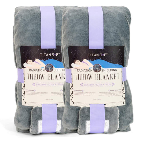 EMF Radiation Shielding Throw Blanket 2-Pack 50" x 60"