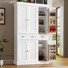 71" Tall Kitchen Pantry Cabinet with Doors & Drawers
