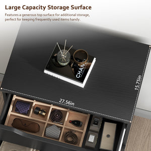 5-Drawer Dresser with Hidden Storage Compartment