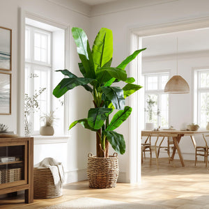 Artificial Banana Tree – Tall Faux Tropical Palm Plant