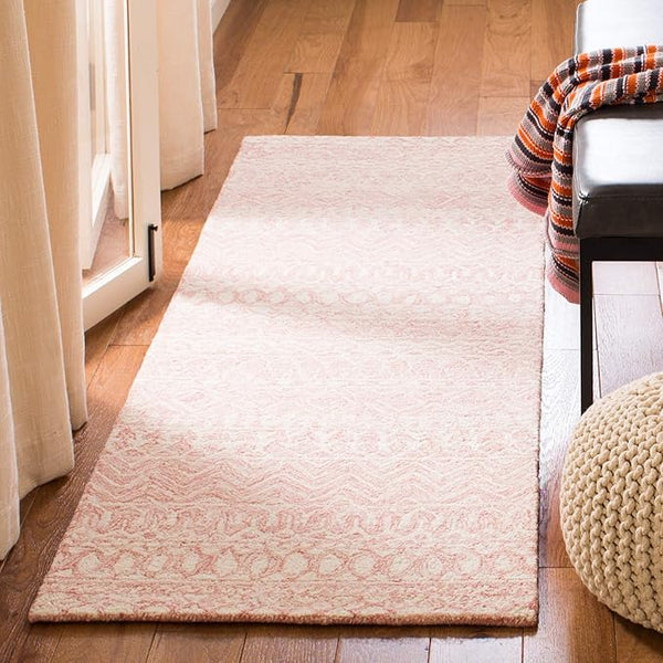 Handmade Wool Runner Rug 2'3" x 7' – Moroccan Boho Geometric