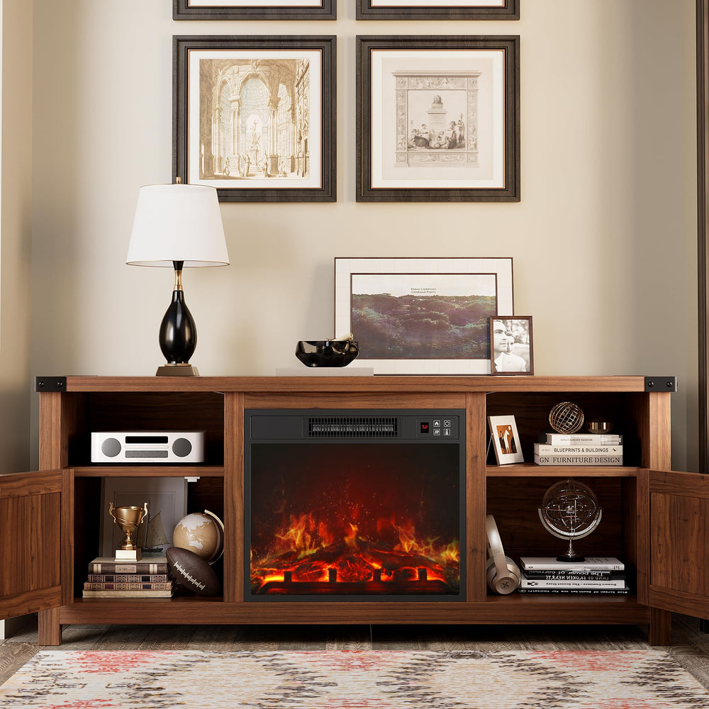 Fireplace TV Stand with Storage 54-Inch