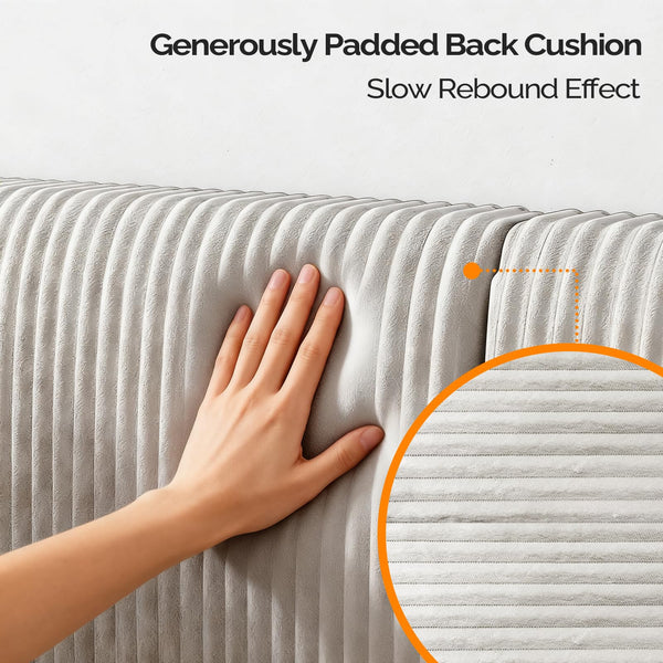 Twin Corduroy Upholstered Daybed Sofa Bed