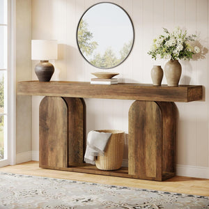70.9-Inch Extra Long Sofa Console Table with Storage Shelf