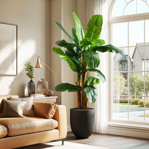 Artificial Banana Tree – Tall Faux Tropical Palm Plant