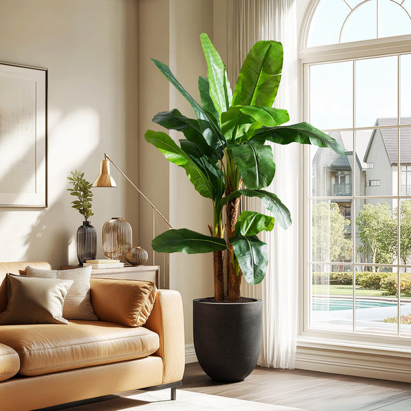 Artificial Banana Tree – Tall Faux Tropical Palm Plant