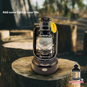 Hurricane Oil Lantern with Cotton Wick – 80 oz Fuel Capacity, 75-Hour Burn