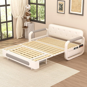 Pull-Out Sofa Daybed with Storage & Trundle