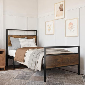 Space Saving Lift Bed with Headboard & Footboard