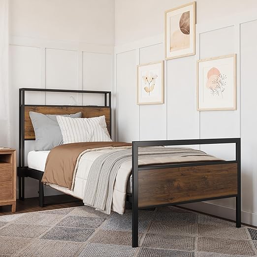 Space Saving Lift Bed with Headboard & Footboard