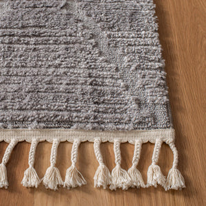 Moroccan Shag Area Rug – Geometric Diamond Trellis Design