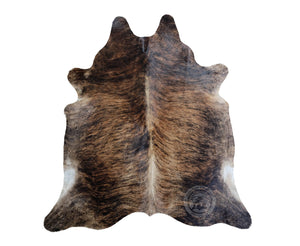 Dark Brindle Cowhide Area Rug