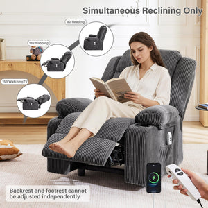 Power Recliner Chair with Cup Holders