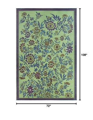 Recycled Plastic Indoor Outdoor Area Rug 6' x 9' – Eggplant