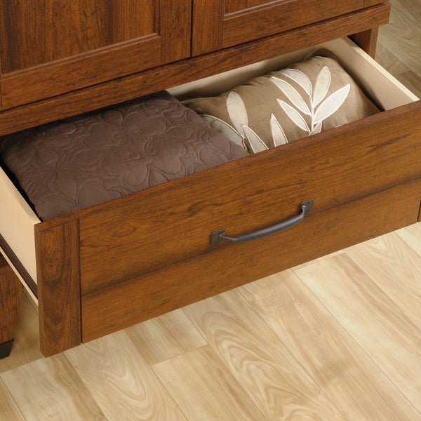 Bedroom Armoire with Garment Rod & Drawer – Washington Cherry