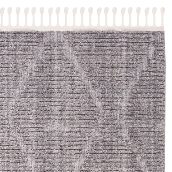 Moroccan Shag Area Rug – Geometric Diamond Trellis Design