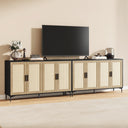 48" Rattan Buffet Cabinet with Adjustable Shelves
