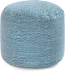 Round Pouf Ottoman Footrest – Handmade Floor Seating