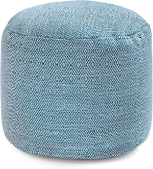 Round Pouf Ottoman Footrest – Handmade Floor Seating