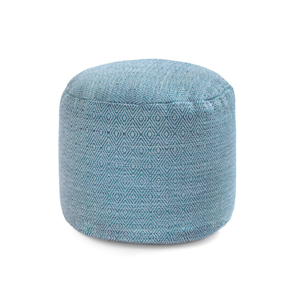 Round Cotton Pouf Ottoman Footrest – Floor Seating for Living Room & Bedroom