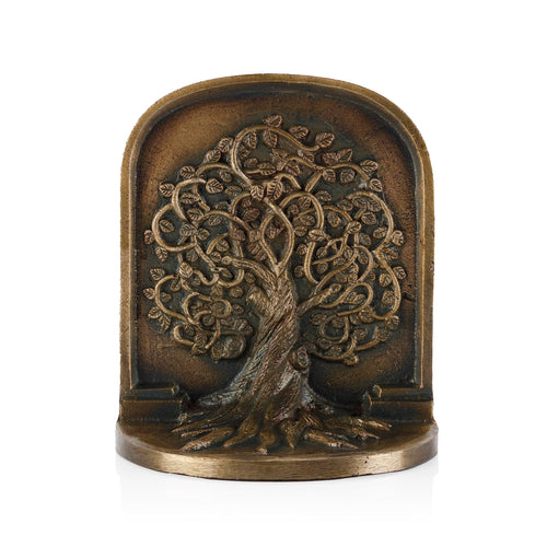 Tree of Life Cast Iron Bookends Set