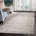 Damask Area Rug 5'3" x 7'6" – Stain Resistant Non-Shedding Indoor Rug