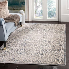 Damask Area Rug 5'3" x 7'6" – Stain Resistant Non-Shedding Indoor Rug