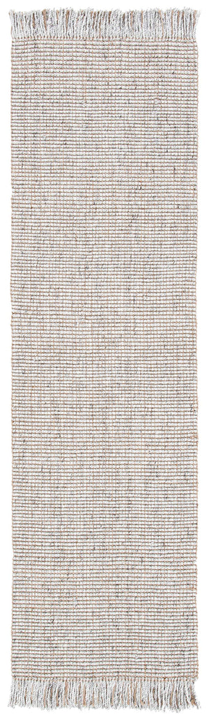 Handmade Jute & Polyester Runner Rug 2'3" x 10' – Fringe Boho Area Rug