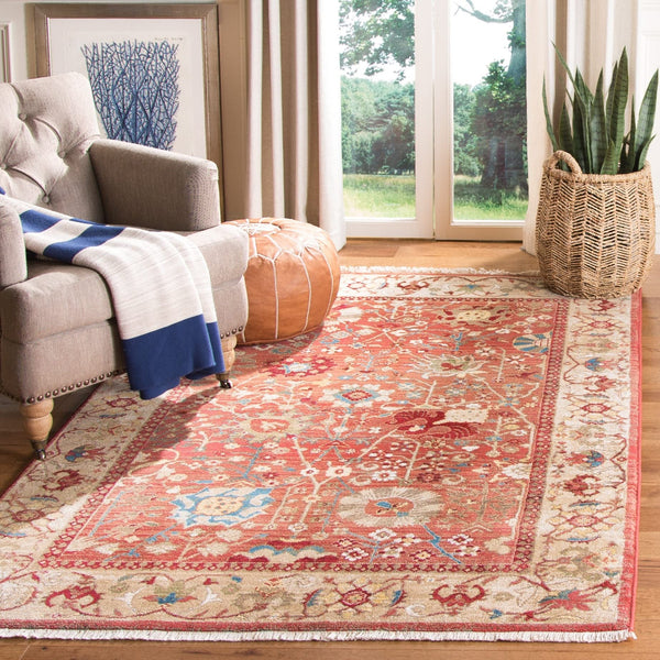 8x10 Oriental Area Rug – Blue & Tan Traditional Kashan Design