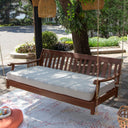 Solid Mahogany Porch Swing Daybed with Cushion