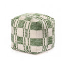 Handmade Cotton Pouf Ottoman | Square Floor Seating & Footrest