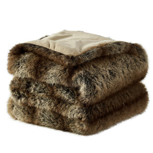 Faux Fur Throw Blanket – Animal Skin Style