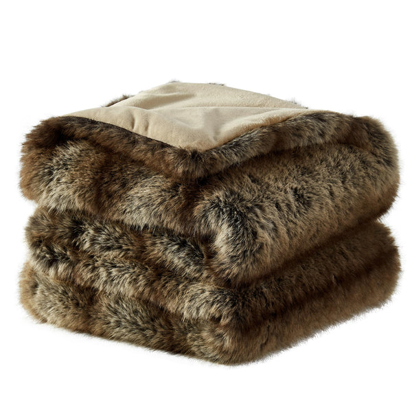 Faux Fur Throw Blanket – Animal Skin Style