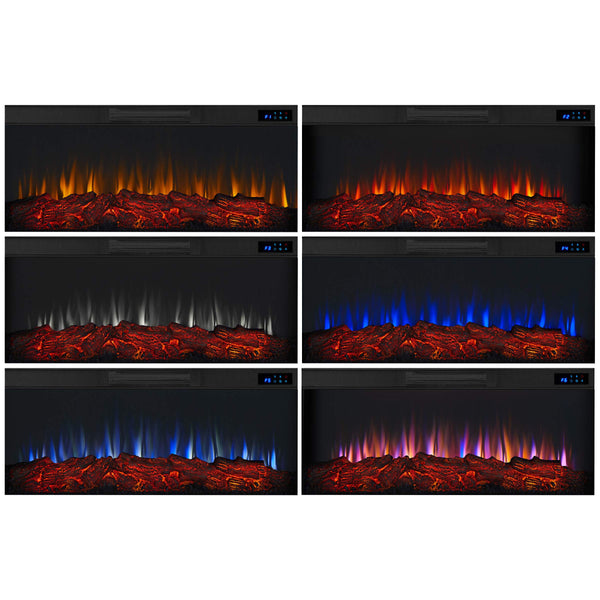 68" Landscape Electric Fireplace with Mantel