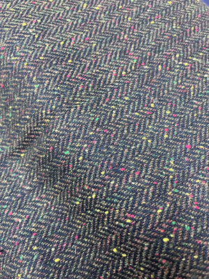 100% Wool Herringbone Tweed Fabric by the Yard