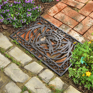 Cast Iron Decorative Doormat – Heavy Duty Outdoor Entrance Mat