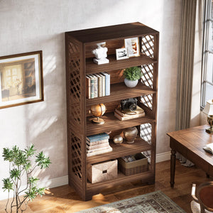 71" Tall 6-Tier Bookshelf