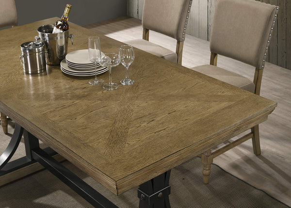7-Piece Counter Height Dining Set with Nailhead Chairs – Driftwood
