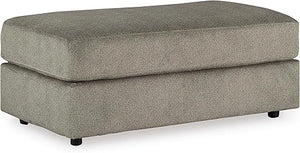 Oversized Chenille Accent Ottoman