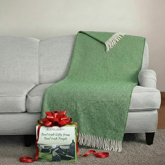 Merino Cashmere Wool Throw Blanket
