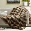 Faux Fur Throw Blanket – Animal Skin Style