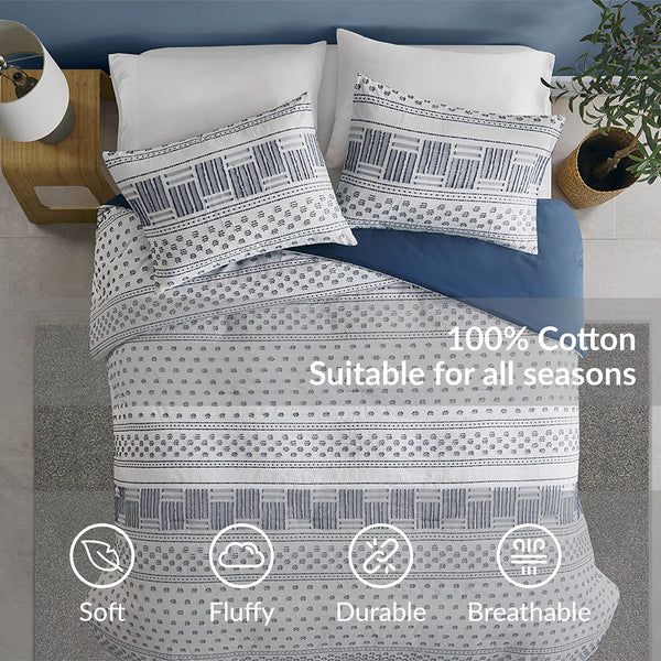 Cotton Comforter Set with Pillow Shams