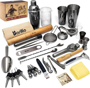 32-Piece Stainless Steel Bartender Kit